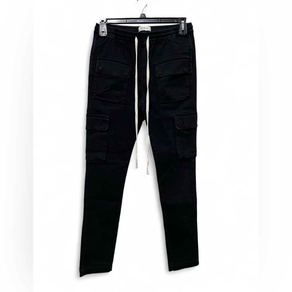 Urban Outfitters Black Cargo Pants with Drawstrings